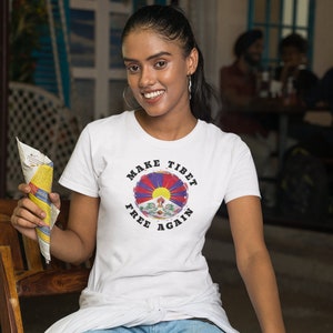Make Tibet Free Again, Free Tibet Tee Shirt, Tibet Gift