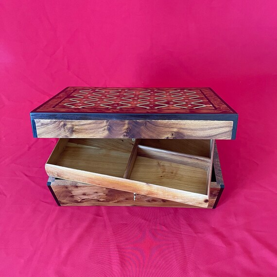 Handmade Secret Lock Box Puzzle Lock Box for Jewelry Secret Etsy