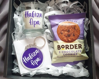 Teacher Gift Box/Teacher gift/Pamper Hamper/Personalised Gift/Personalised Keyring/Personalised Box/End of Year/School/FREE DELIVERY