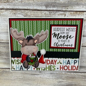 Christmas card, handmade card, blank card, seasonal card, holiday card, winter card.