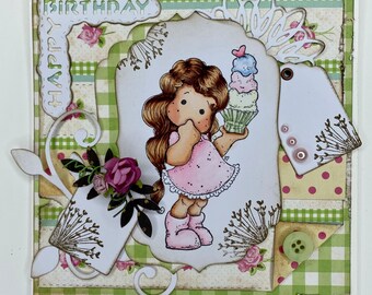 birthday card, girl birthday, teen birthday, niece birthday, daughter birthday, granddaughter birthday, blank card