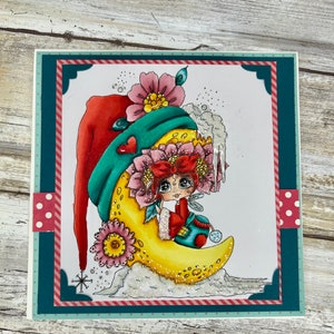 all occasion handmade card, hello card, thinking of you card, girl card, thank you card, winter card