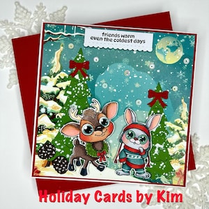 Christmas card, holiday card, seasonal card, warm wishes, all occasion card, love card, handmade card.