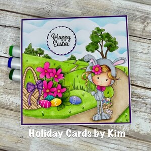 Easter card, thinking of you card, greeting card, handmade card