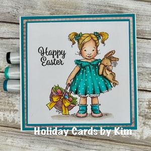 Easter card, thinking of you card, greeting card, handmade card