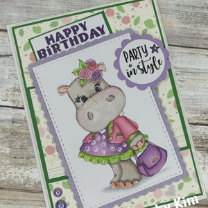 birthday card, girl birthday, niece birthday, daughter birthday, granddaughter birthday, blank card