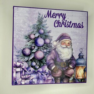 Unique, handmade, Christmas folio. Christmas memory album, holiday photo album, Christmas scrapbook, journal.