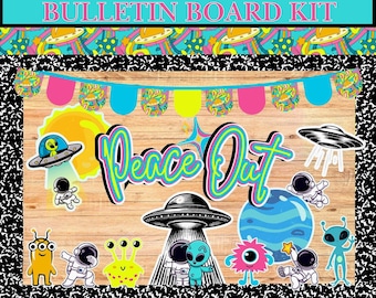 Peace Out Summer/ End of School Year/ Summer Bulletin Board Kit
