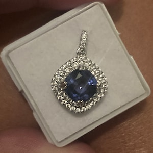 Sapphire Pendant Necklace