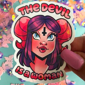 Le diable est une femme - Autocollant unique