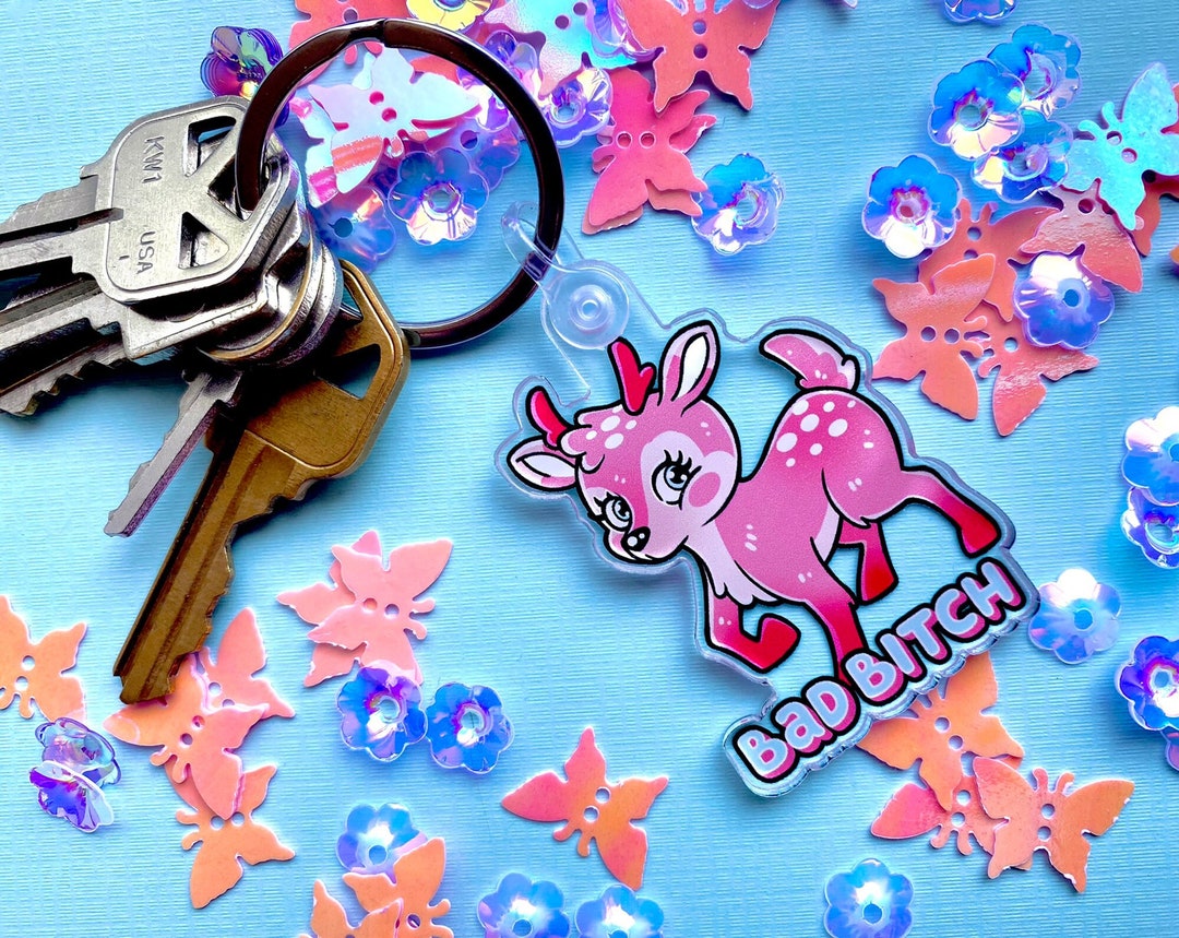 Bad Bitch Keychain - Etsy