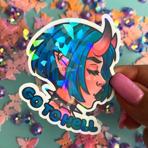 Go to Hell - Einzel Sticker