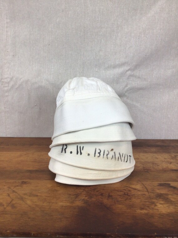 Vintage 70s hat | Vintage white canvas bucket hat… - image 6