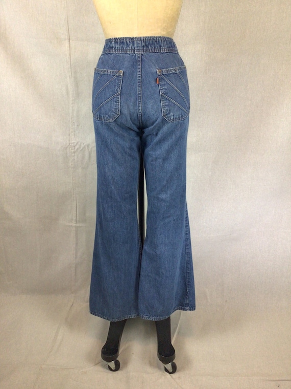 Vintage 70s Jeans | Vintage wide leg denim pants … - image 8