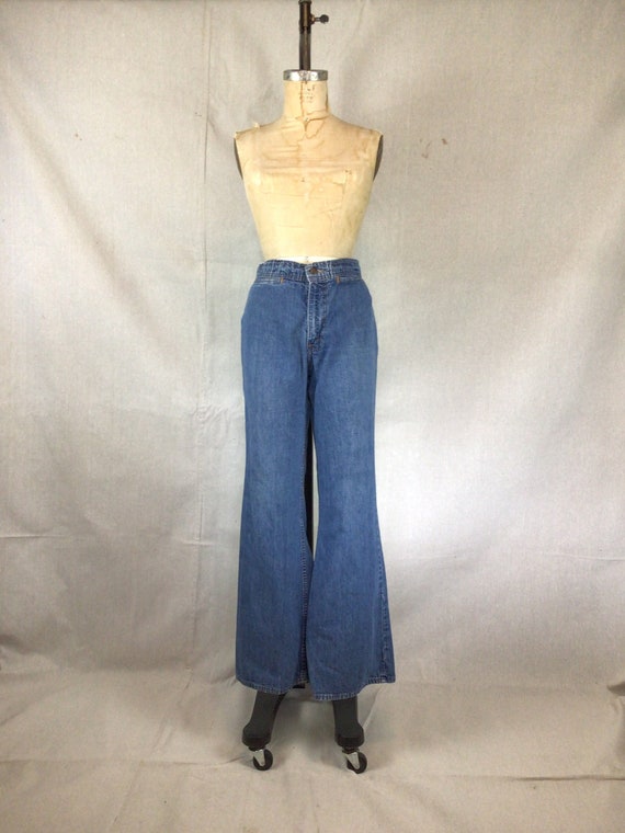 Vintage 70s Jeans | Vintage wide leg denim pants … - image 1