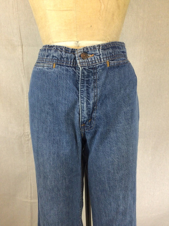 Vintage 70s Jeans | Vintage wide leg denim pants … - image 2