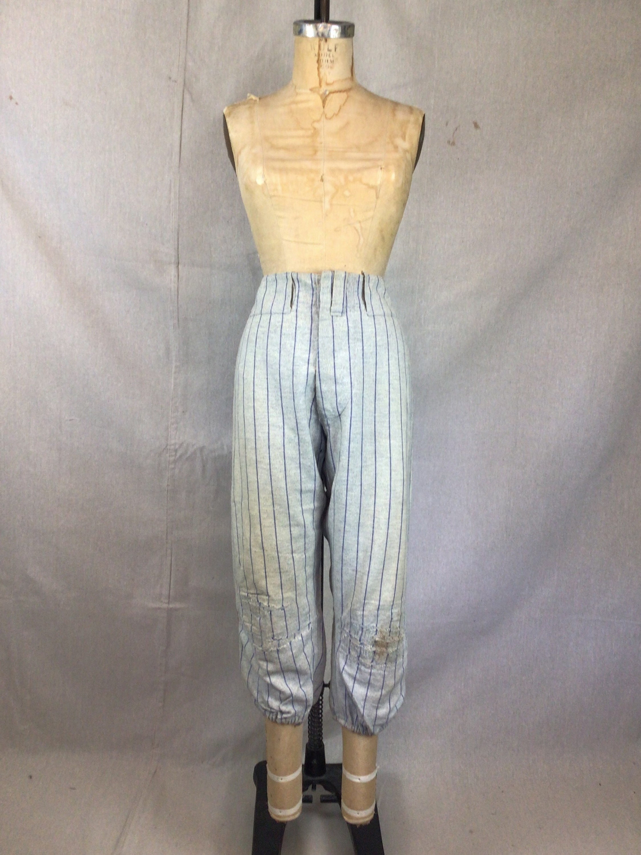 Vintage 40s Pants | Vintage Pinstripe Wool Baseball Knickers