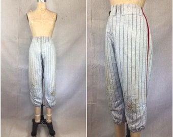 パンツ 40-50s VINTAGE \"StripedPleated Trousers\" Amazon.com: Women's Vintage Striped Pants Loose Fit Wide Leg