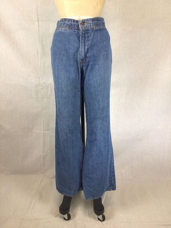 Vintage 70s Jeans | Vintage wide leg denim pants … - image 3