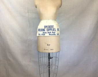 Vintage 50s apron | Vintage canvas carpenter apron | 1950s Speckert contractor lumber apron