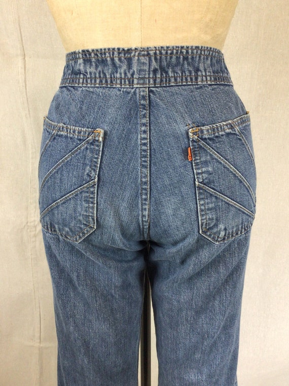 Vintage 70s Jeans | Vintage wide leg denim pants … - image 7