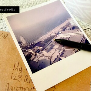 Photography AC Atlantic City Steel Pier Ferris Wheel Jersey Shore Boardwalk Pink Vintage Reminiscent Greeting Card NoteCard Photos Beautiful