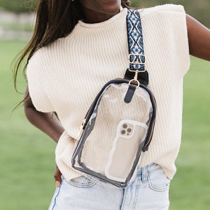 Kenzie Clear Sling Crossbody Bag Clear Bag for Football Game Clear Crossbody Purse Clear Bag for Concerts Gifts for Her Etsy