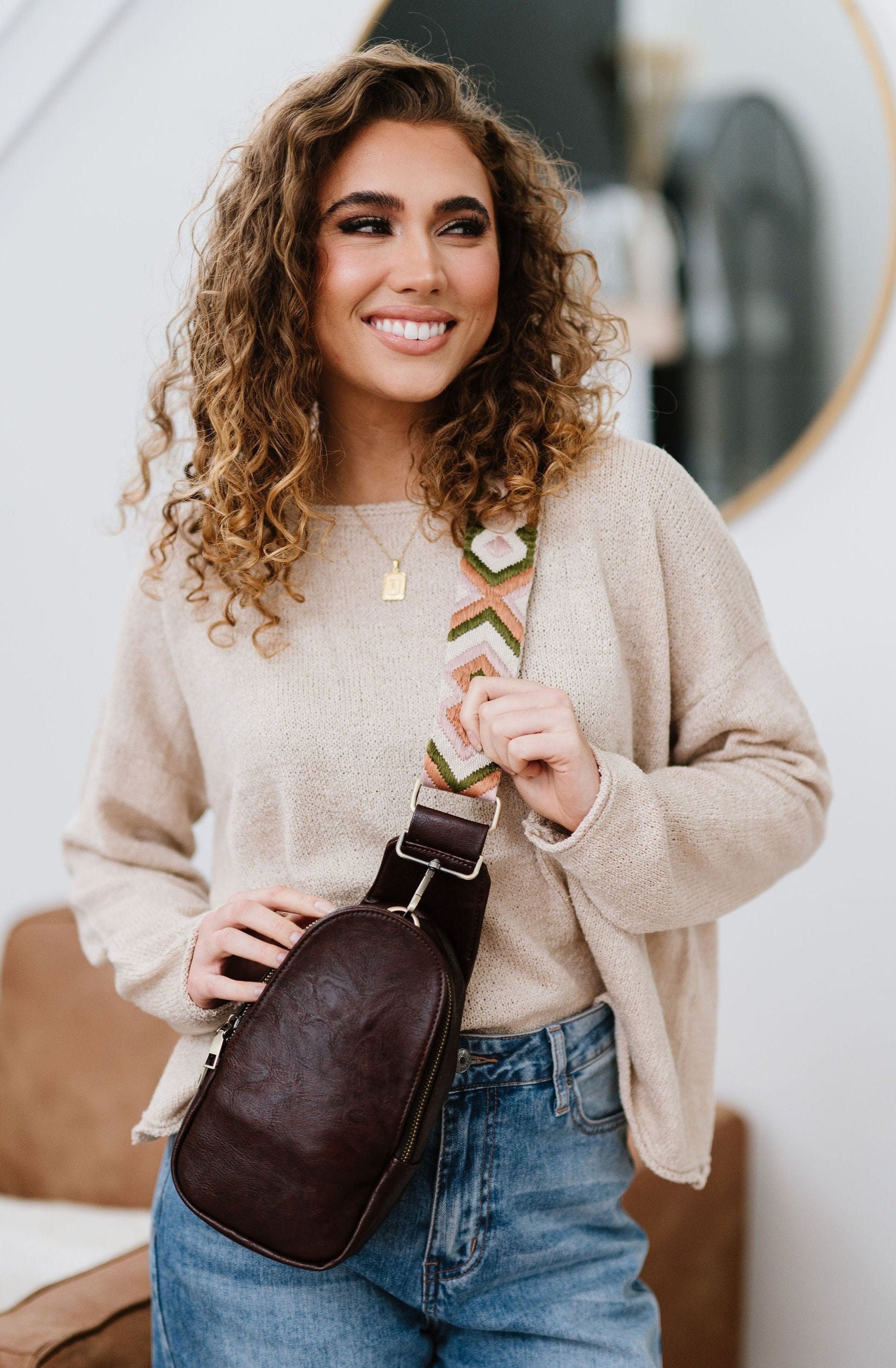 Sutton Vegan Leather Sling Crossbody Sling Bag for Women Etsy