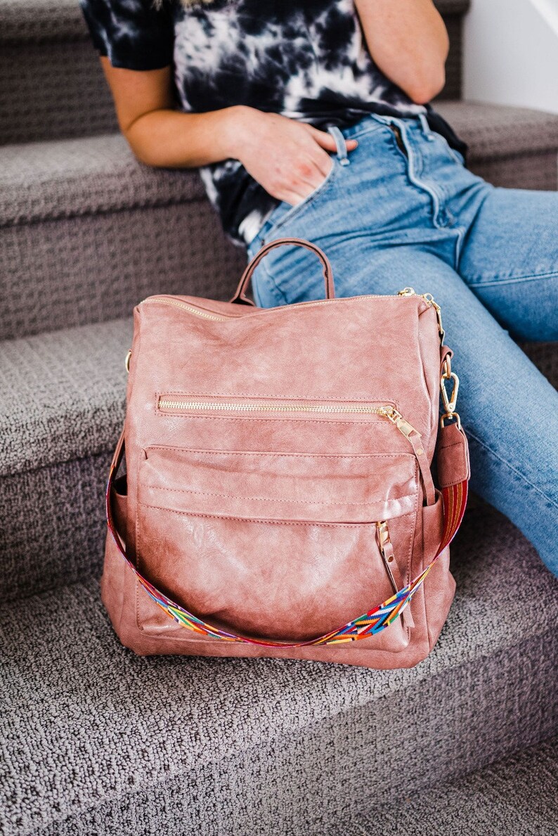 Brielle Convertible Bag Backpack Purse Diaper Bag Vegan Etsy