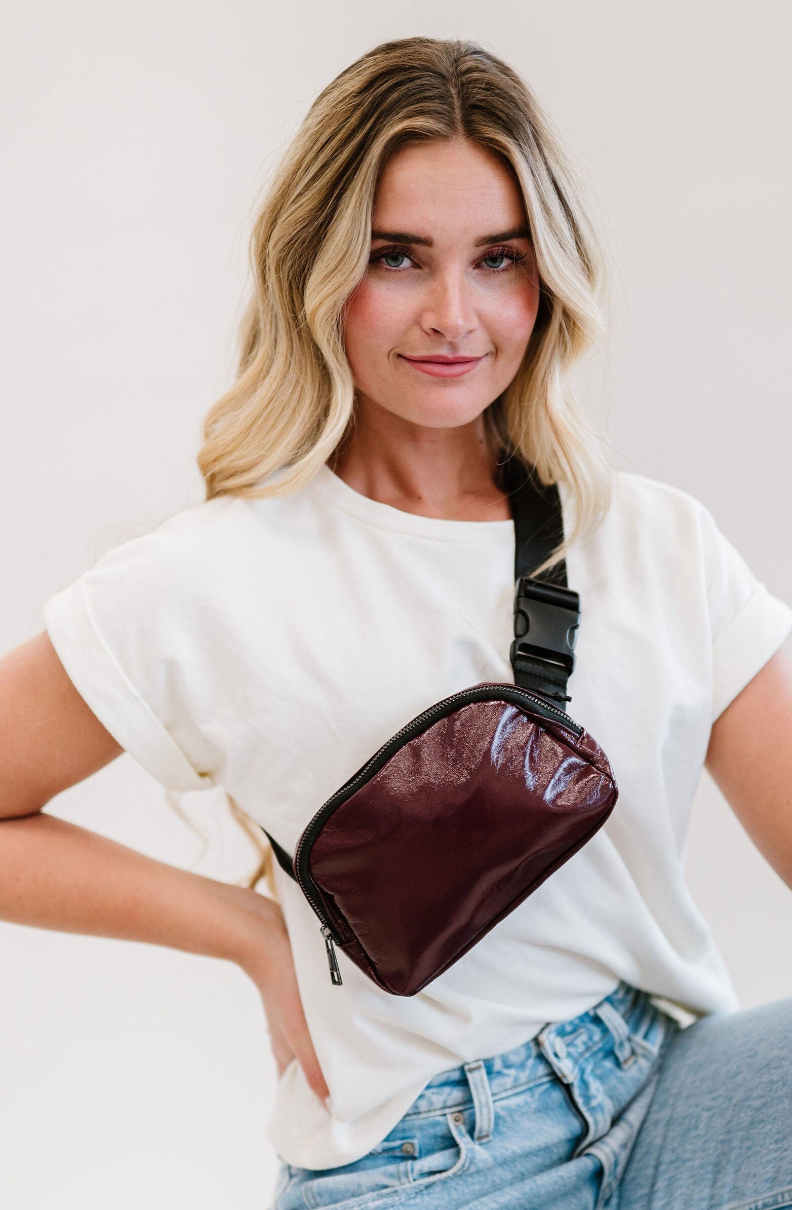 Payton Vegan Leather Belt Bag With Adjustable Strap Fanny Etsy
