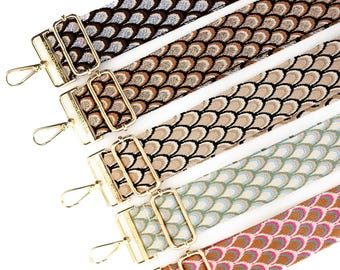 Cleo Shimmer Bag Strap: Modern Chic Adjustable Purse Strap