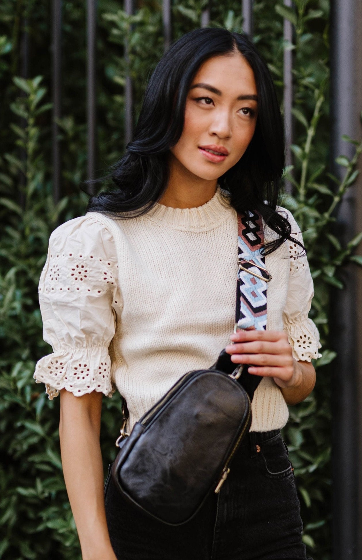 Sutton Vegan Leather Sling Crossbody Sling Bag for Women Etsy