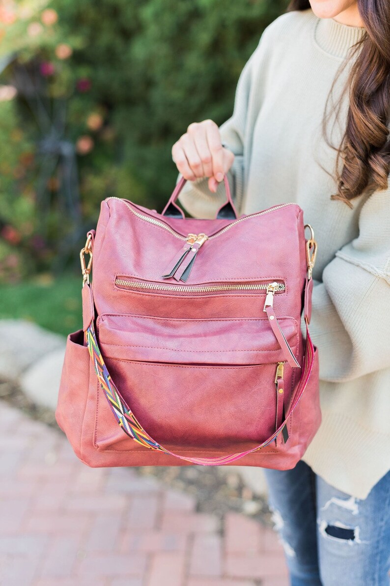 Brielle Convertible Bag Backpack Purse Diaper Bag Vegan Etsy