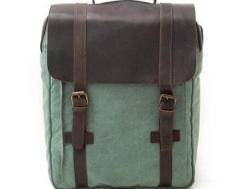 Connor Canvas & Leather Backpack