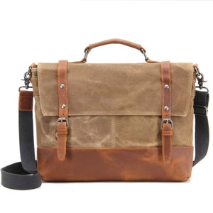 Omaha Canvas Messenger Bag/Shoulder Bag/Crossbody Bag/Laptop Bag