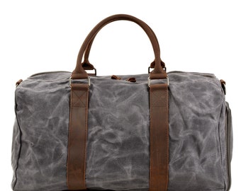 Rio Waxed Canvas Duffle Bag/Weekender bag/Gym Bag