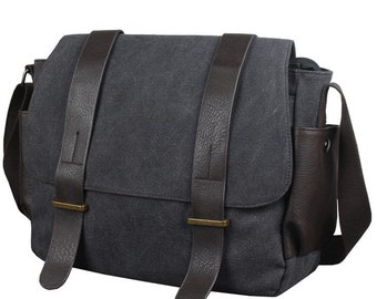 Carter Canvas Messenger Bag/Shoulder Bag/Crossbody Bag