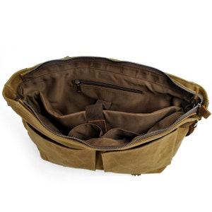 Sac messager/sac pour ordinateur portable/cartable en toile cirée Lexington image 9