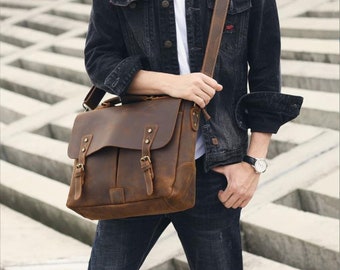 Mardin Genuine Leather Messenger Bag