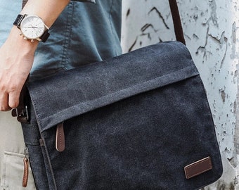 Urban Canvas Messenger Bag/Shoulder Bag/Crossbody Bag/Laptop Bag
