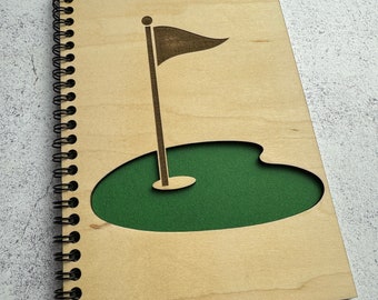 Golf accessories, golf gifts for Dad, golf gifts for Men, Golf log book, A5 sized, golf journal, golf notebook, golf scores