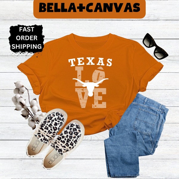 Love Texas Longhorn T-shirt Mom Dad Aunt Girl Boy Austin vacation gift UT Gift UT Austin shirt Ut Longhorn shirt UT football Shirt Hook em