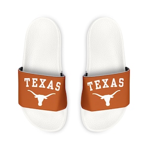 Texas Longhorn Men&#39;s Strap Sandals printed Logo Game Day Sportswear Clothing Gift