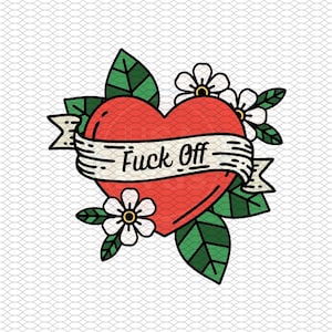 F Off svg png jpg cut file for sublimation print then cut