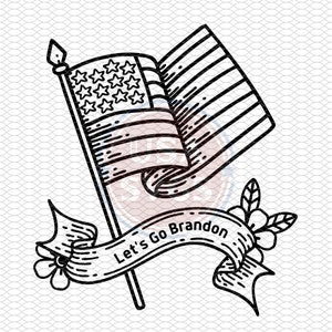 Laisse aller Brandon Flag SVG