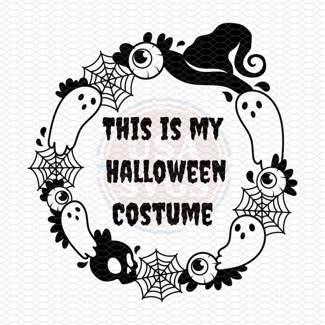 This is My Halloween Costume SVG JPG PNG Simple Costume Svg Etsy