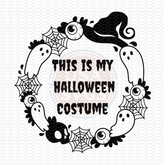 This is My Halloween Costume SVG JPG PNG Simple Costume Svg - Etsy