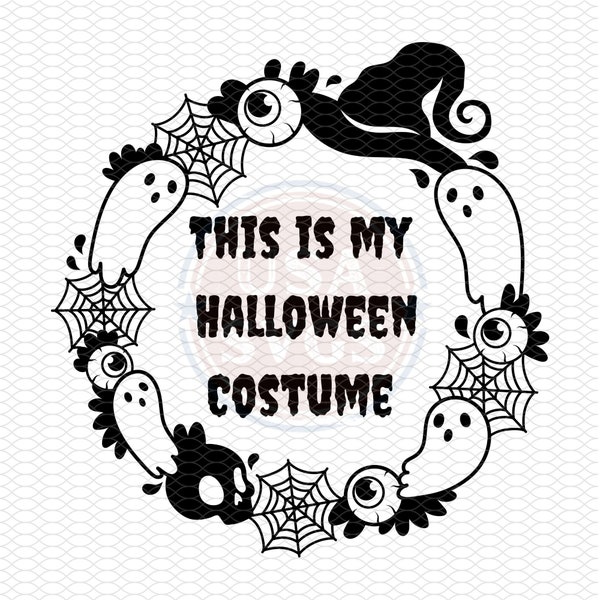 This is My Halloween Costume SVG JPG PNG Simple costume svg