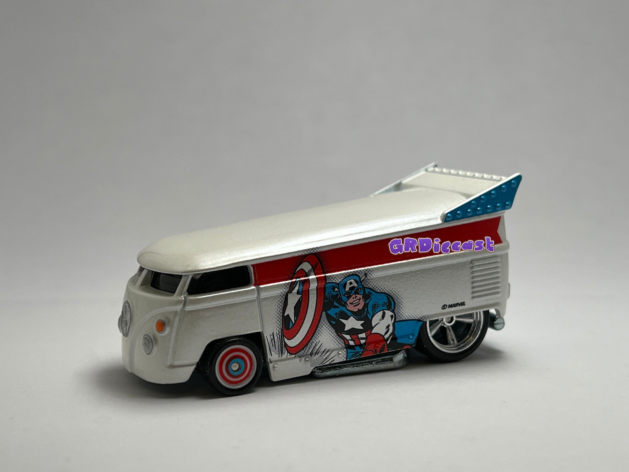 Hotwheels Premium Captain America Volkswagen T1 Drag Bus - Etsy