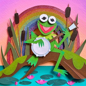 Rainbow Connection - Fine Art Print, Muppet inspired